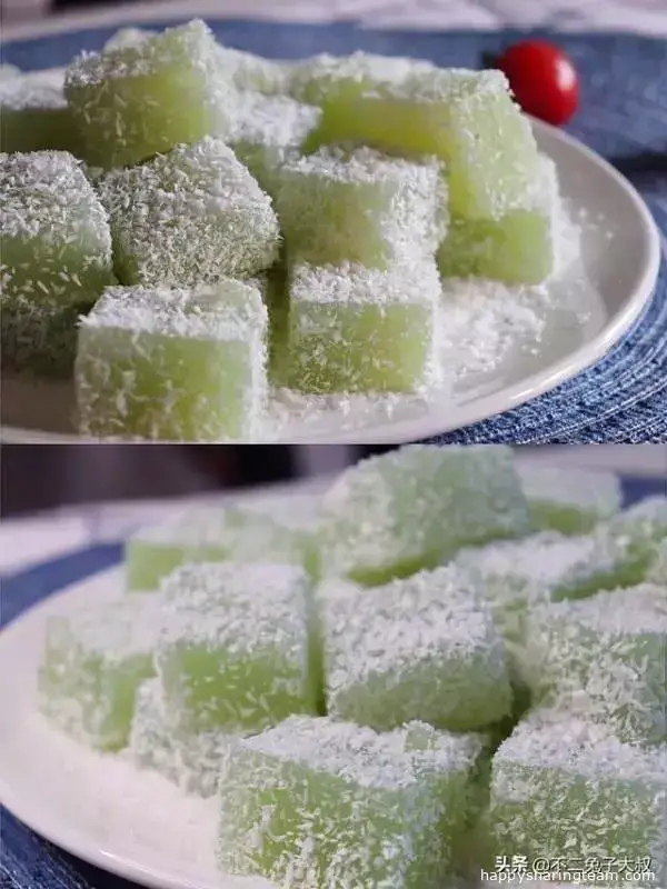 黃瓜也能做成糕點，黃瓜涼糕的做法，零難度香甜好吃
